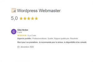 Témoignage de nos clients WordPress Webmaster