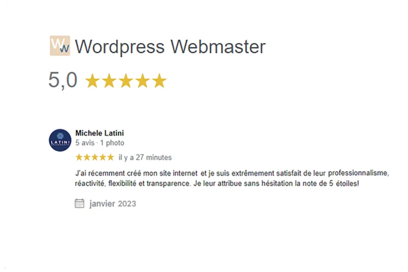 Témoignage de nos clients Wordpress Webmaster