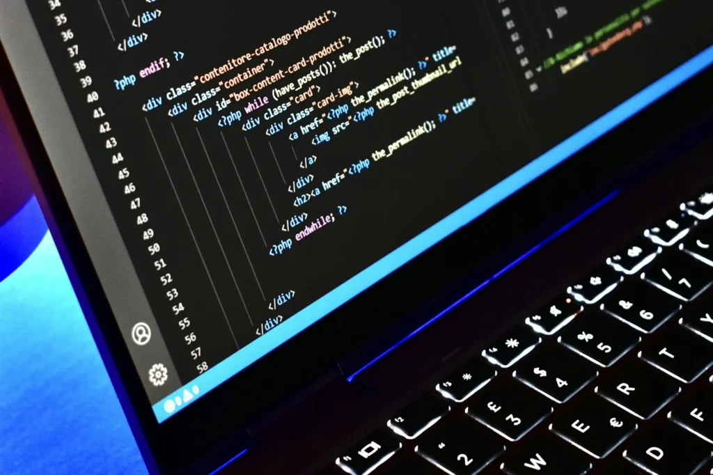 Code PHP d'un site WordPress à l'écran